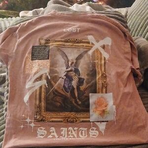 Graphic Tee with Angel Print